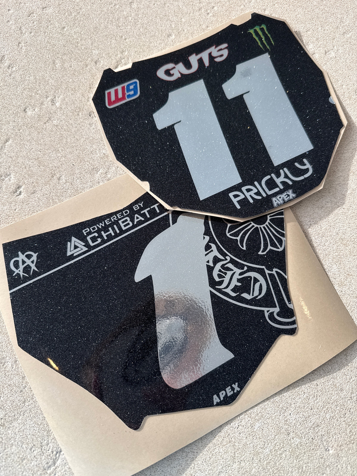 Front plate graphics