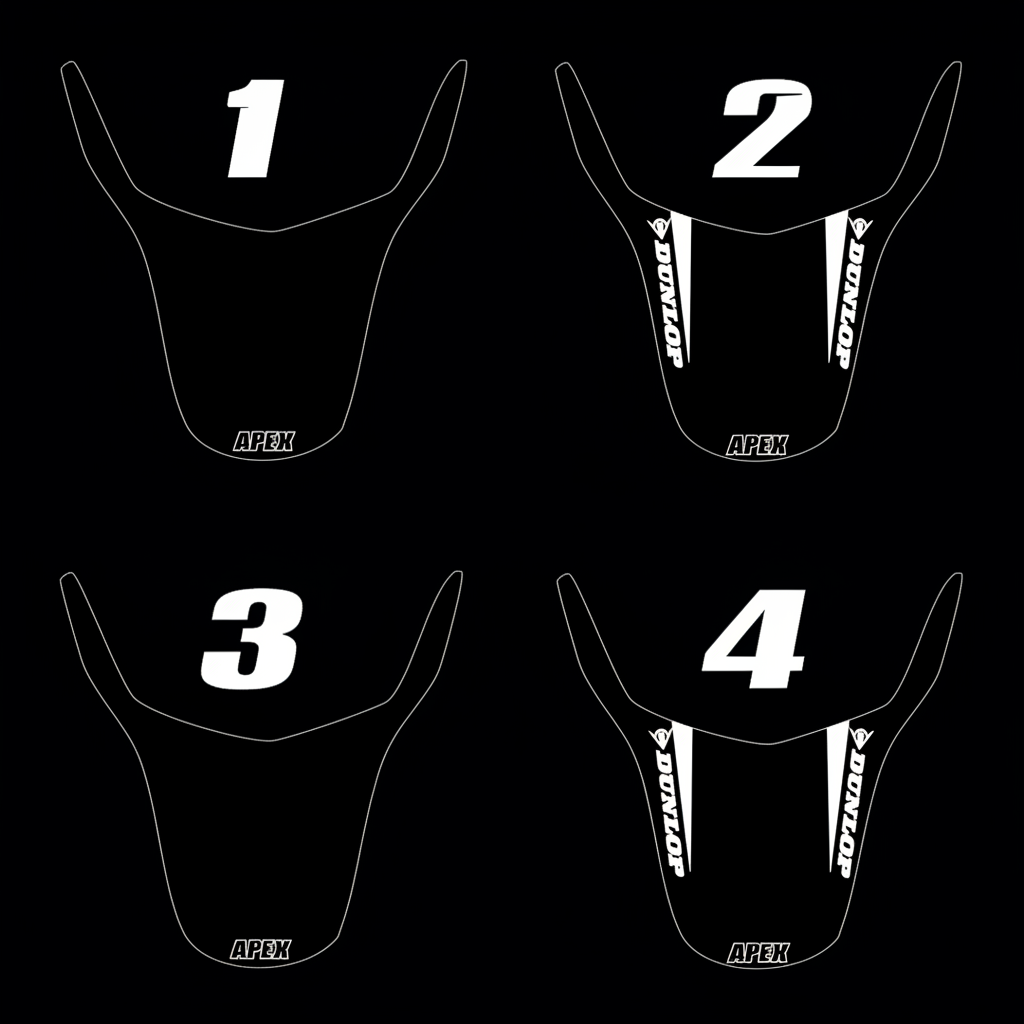 Surron Rear Fender Decal Grid