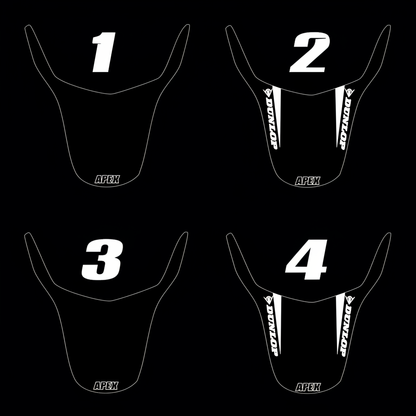 Surron Rear Fender Decal Grid